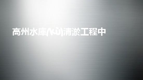高州水庫(kù)清淤工程中標(biāo)單位公示清淤工程的關(guān)鍵技術(shù)與實(shí)踐探索你明白多少？